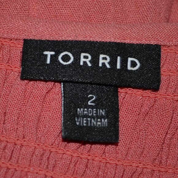 Torrid Pink Short Sleeve BabyDoll Top - Picture 2 of 9